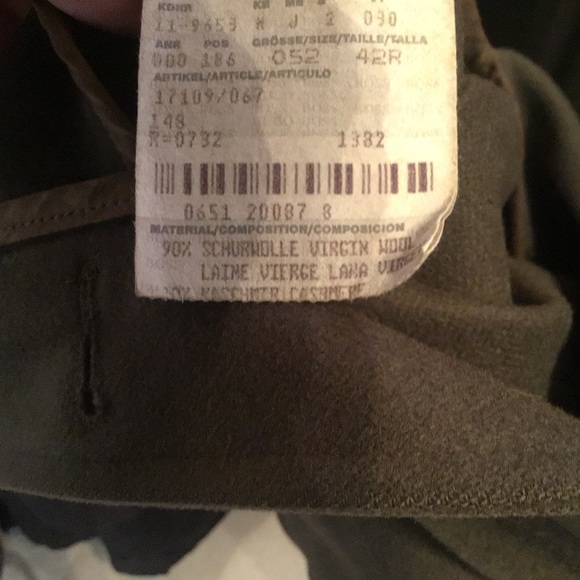 Hugo Boss Chess Virgin Wool / Cashmere Peacoat Overcoat. - Picture 5 of 6